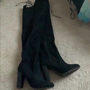 Over-knee wide leg/calf boots